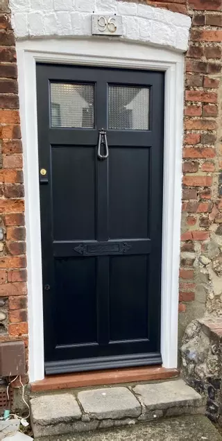 Hardwood front door
